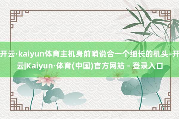 开云·kaiyun体育主机身前哨说合一个细长的机头-开云|Kaiyun·体育(中国)官方网站 - 登录入口